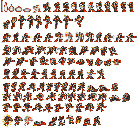 resized protoman powerbattle sprites added to megman 7 protoman sprites
